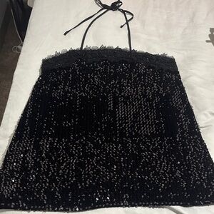 Black Sequin dress perfect for New Year’s Eve only worn once!!